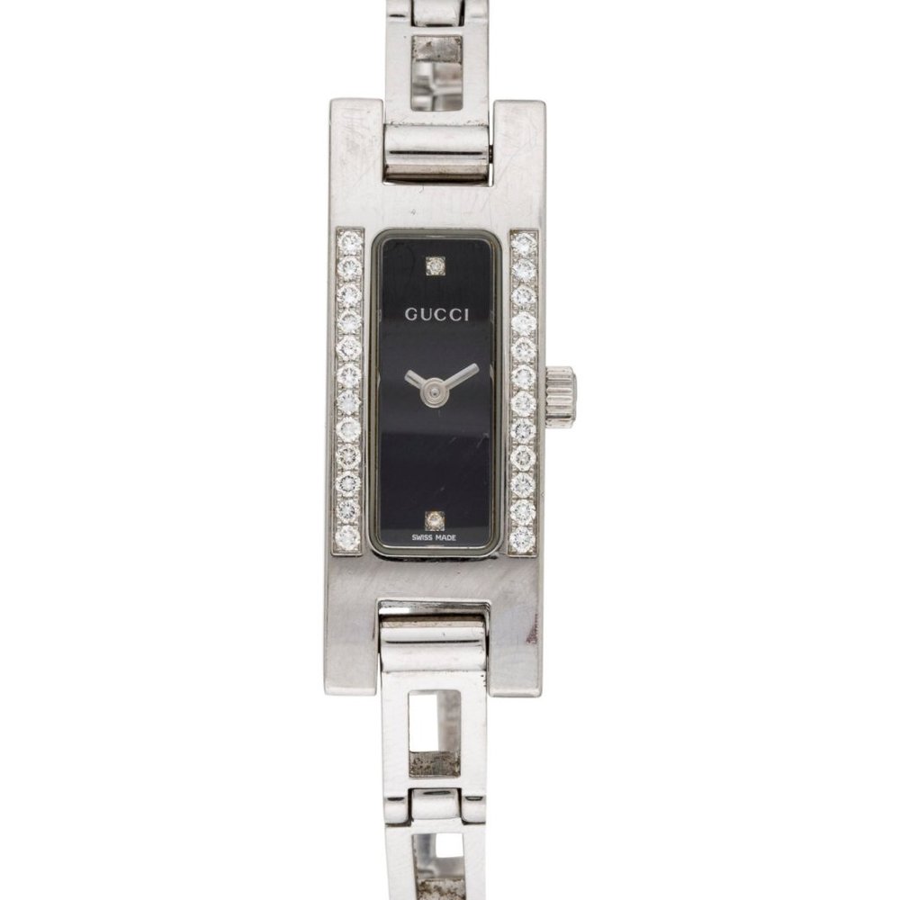 Gucci Stainless Steel Diamond 3900 Series Watch
